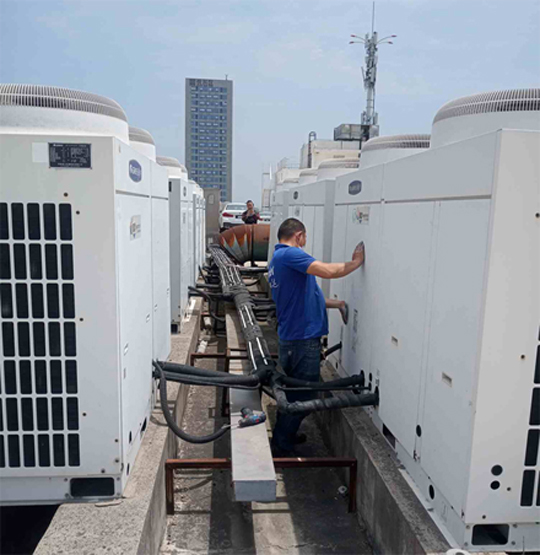 麻山中央空调制热和不制冷系统维修方法